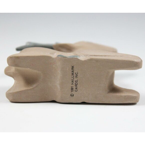 Hallmark KS Folk Art Reindeer Ornament 1991 Hand-Carved Wood & Brass - Picture 6 of 7